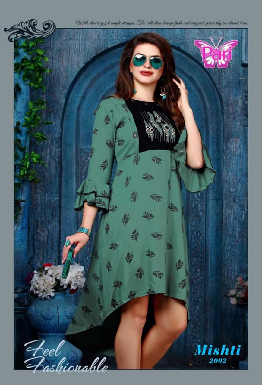 Pari Mishti 2 Heavy Rayon Casual Wear Printed Kurti